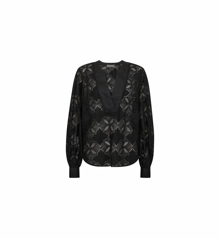 Women MOS MOSH MMYen Lace Blouse Black Blouses and Tops Women MOS MOSH MMYen Lace Blouse Black Blouses and Tops