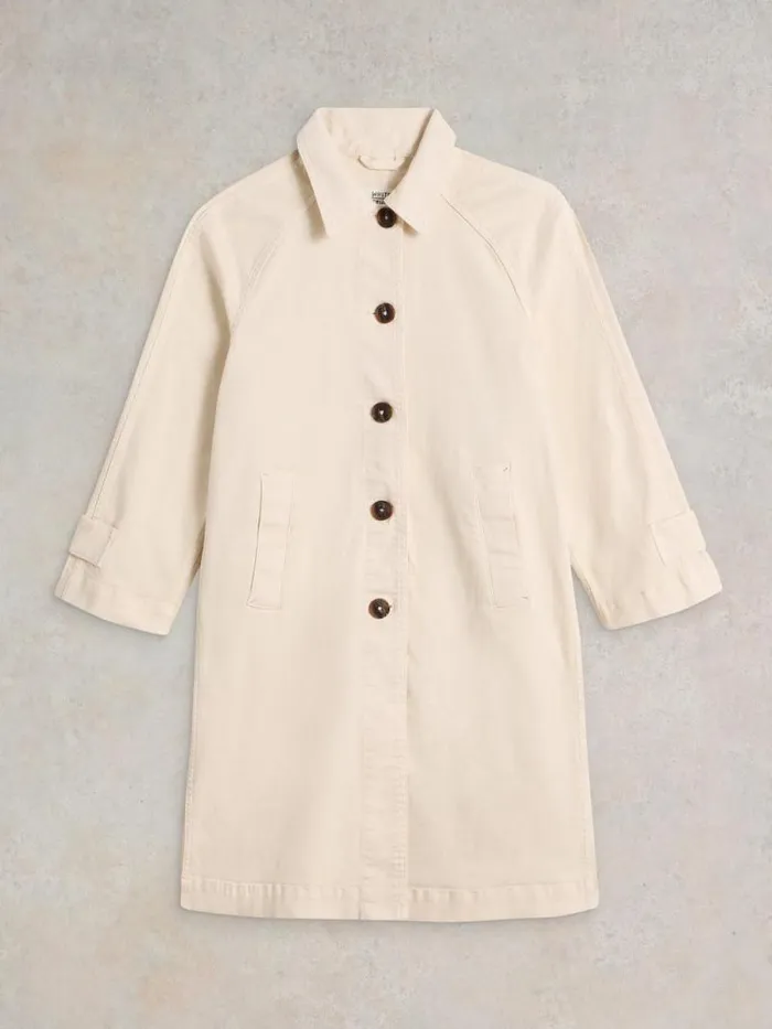 Women Oakleigh Denim Collared Coat Light Natural White Stuff Coats and Jackets Women Oakleigh Denim Collared Coat Light Natural White Stuff Coats and Jackets