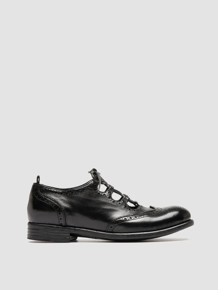 Women Officine Creative Footwear CALIXTE 079 Black Leather Oxford Shoes