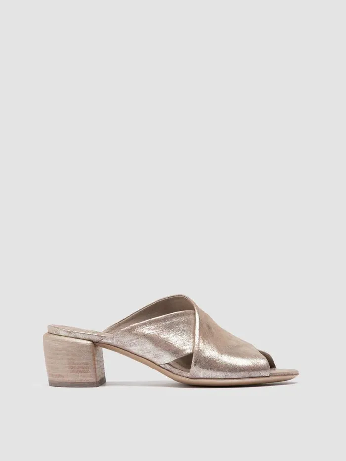 Women Officine Creative Footwear HADRY 007 Taupe Leather Slide Sandals