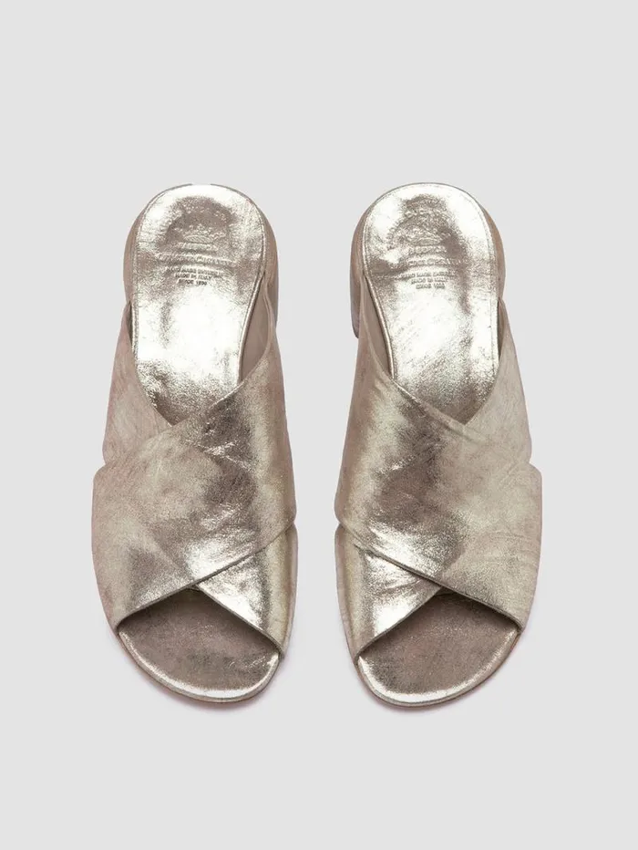 Women Officine Creative Footwear HADRY 007 Taupe Leather Slide Sandals Women Officine Creative Footwear HADRY 007 Taupe Leather Slide Sandals