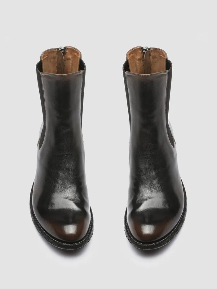 Women Officine Creative Footwear LEXIKON 073 Dark Brown Leather Chelsea Boots Women Officine Creative Footwear LEXIKON 073 Dark Brown Leather Chelsea Boots