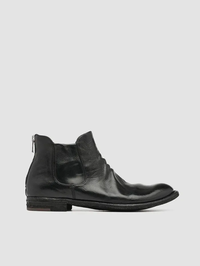 Women Officine Creative Footwear LEXIKON 528 Black Leather Booties