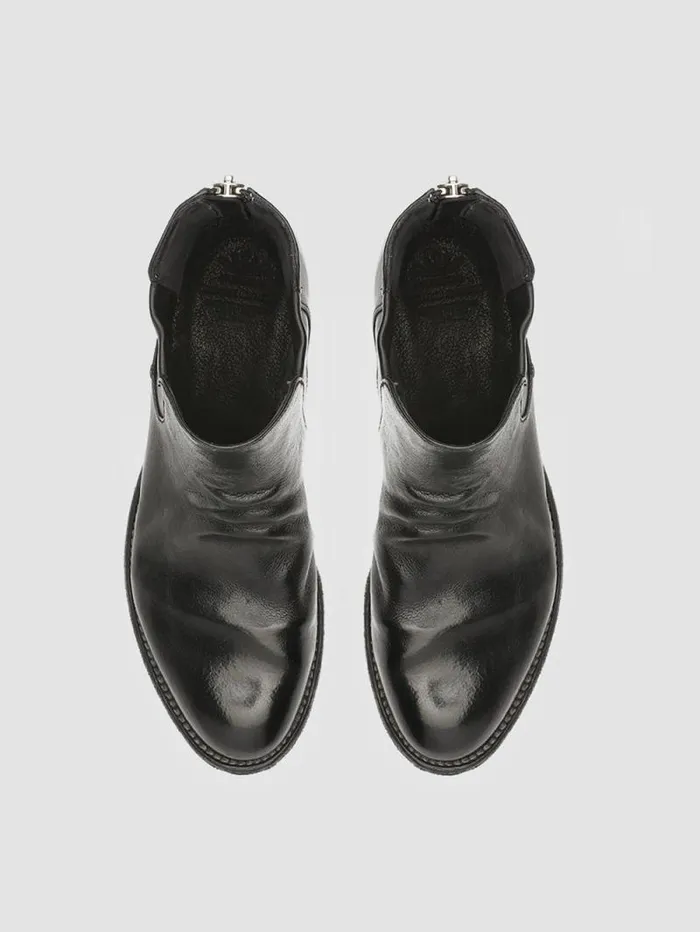 Women Officine Creative Footwear LEXIKON 528 Black Leather Booties