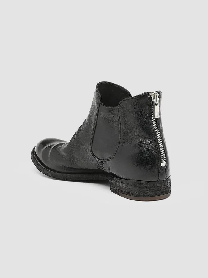 Women Officine Creative Footwear LEXIKON 528 Black Leather Booties