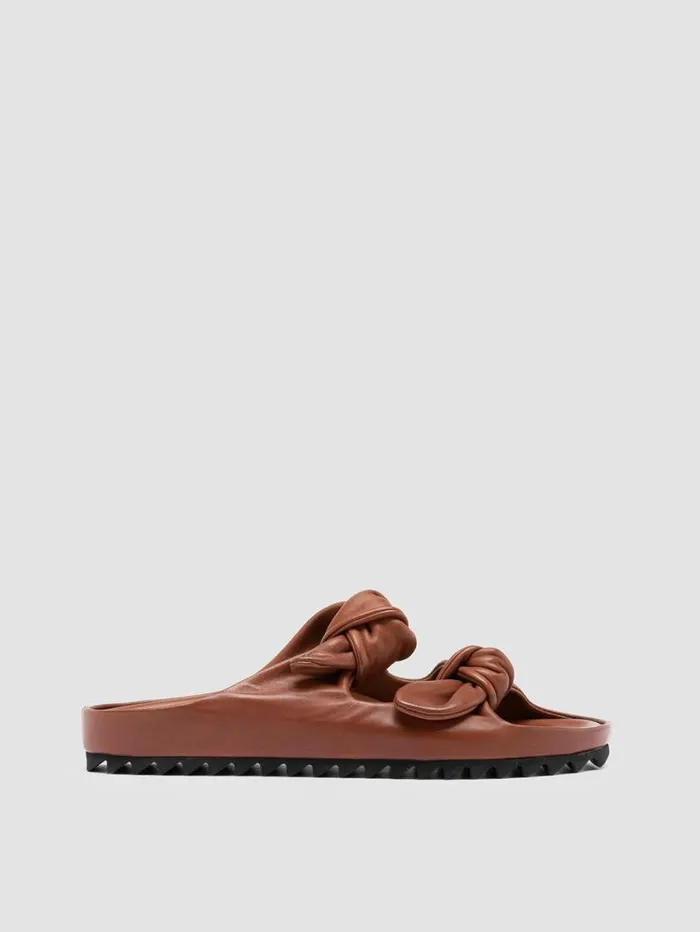 Women Officine Creative Footwear PELAGIE 010 Brown Leather Sandals