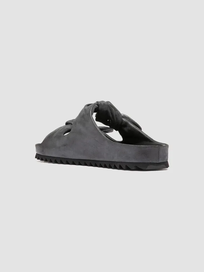 Women Officine Creative Footwear PELAGIE 021 Black Leather Slide Sandals