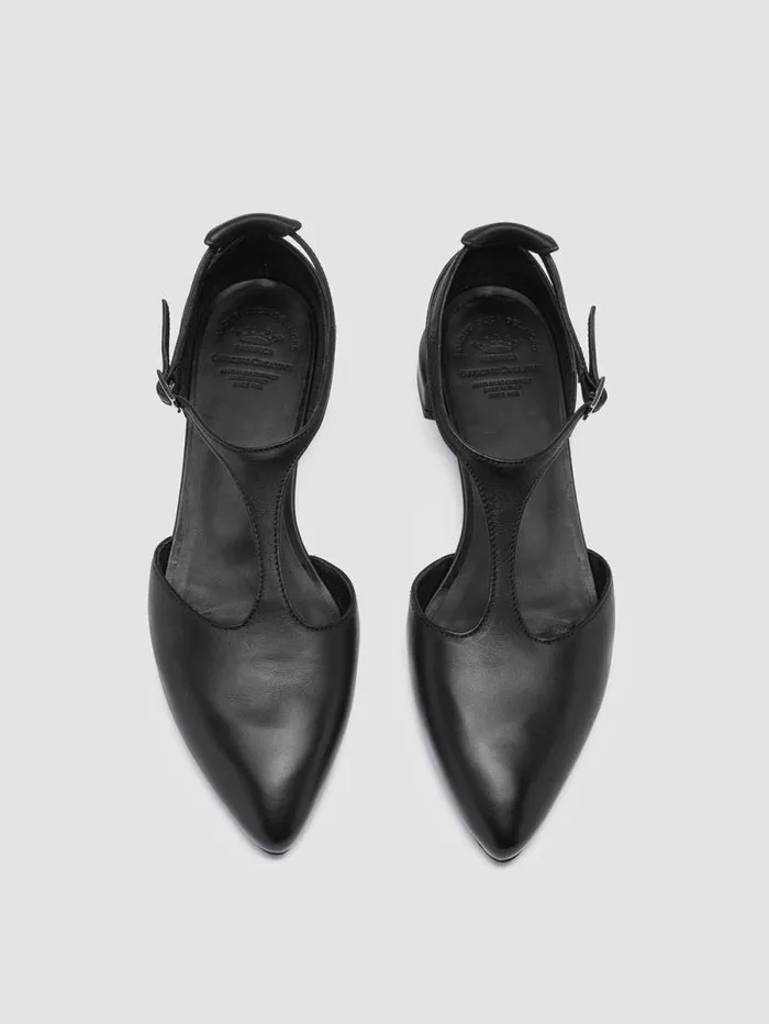 Women Officine Creative Footwear SAGE 103 Black Leather TBar Shoes Women Officine Creative Footwear SAGE 103 Black Leather TBar Shoes
