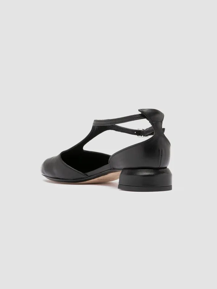Women Officine Creative Footwear SAGE 103 Black Leather TBar Shoes Women Officine Creative Footwear SAGE 103 Black Leather TBar Shoes