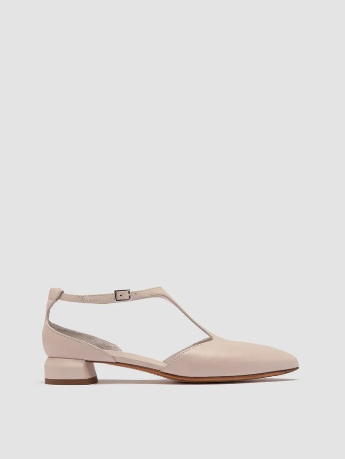 Women Officine Creative Footwear SAGE 103 Ivory Leather TBar Shoes