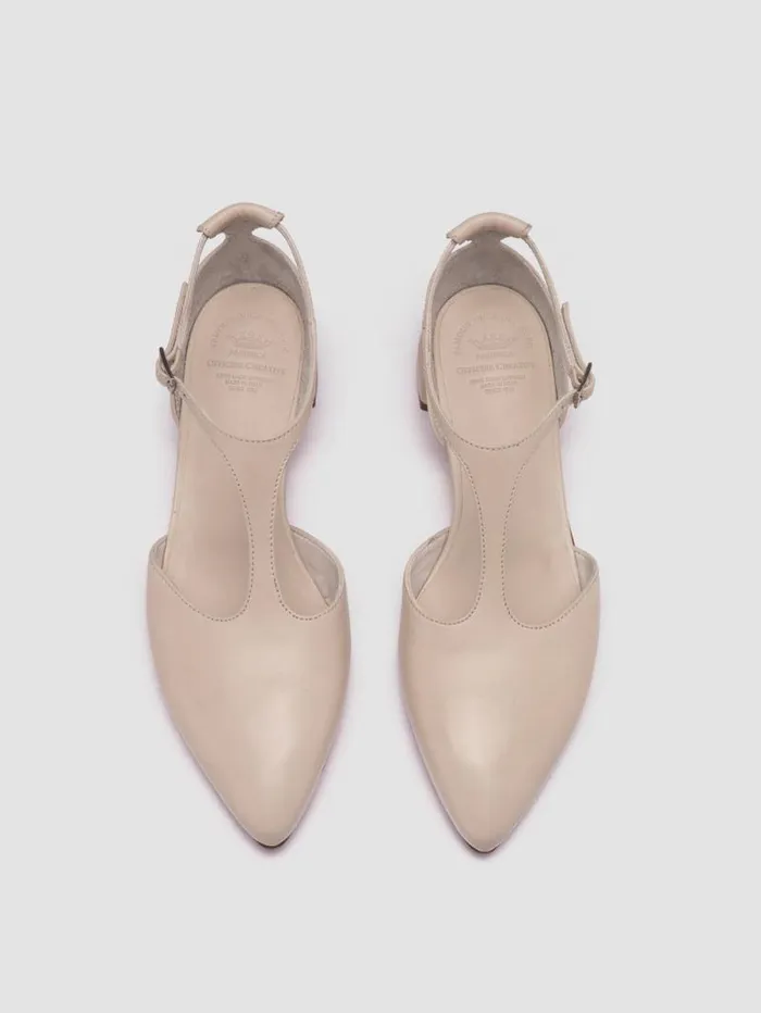Women Officine Creative Footwear SAGE 103 Ivory Leather TBar Shoes Women Officine Creative Footwear SAGE 103 Ivory Leather TBar Shoes