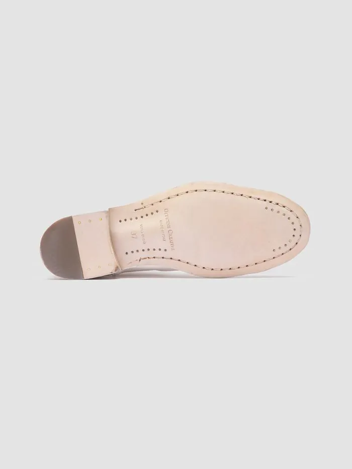 Women Officine Creative Footwear SOLITUDE 106 White Suede Zipped Boots Women Officine Creative Footwear SOLITUDE 106 White Suede Zipped Boots
