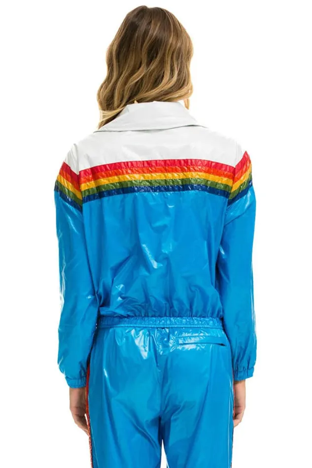 Women Outerwear Aviator Nation 5 STRIPE WINDBREAKER 8211 VINTAGE WHITE DRESDEN GLOSSY Women Outerwear Aviator Nation 5 STRIPE WINDBREAKER 8211 VINTAGE WHITE DRESDEN GLOSSY