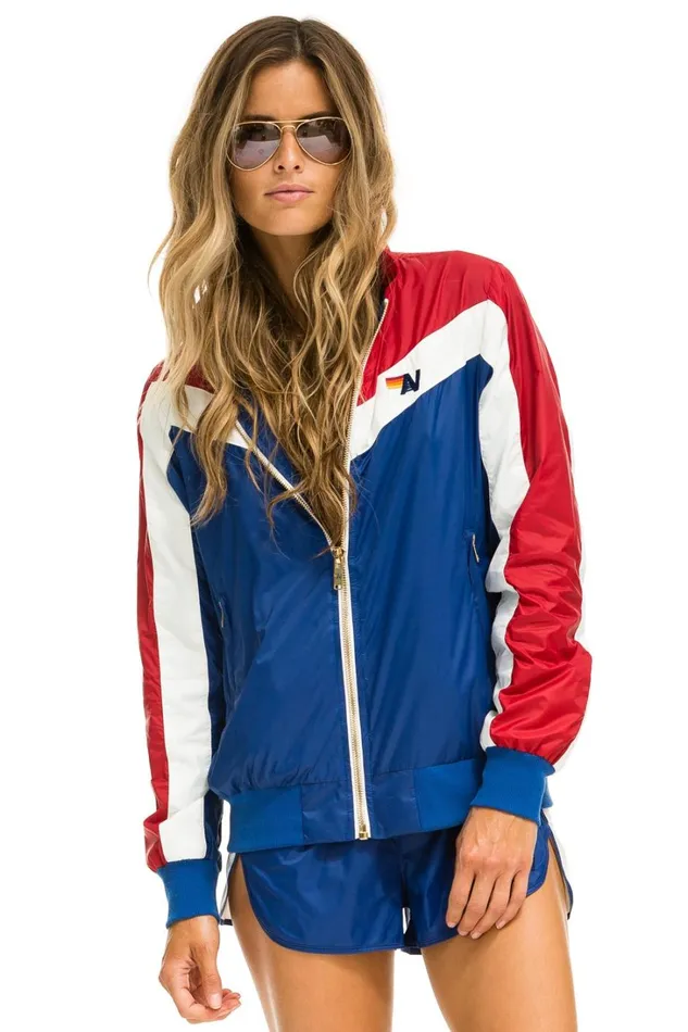 Women Outerwear Aviator Nation WINDBREAKER JACKET 8211 CLASSIC USA Women Outerwear Aviator Nation WINDBREAKER JACKET 8211 CLASSIC USA