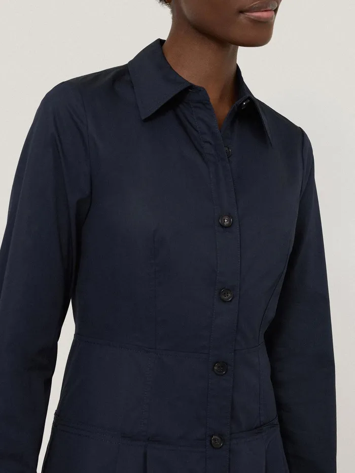 Women Panelled Shirt Dress Navy Jigsaw Dresses and Jumpsuits