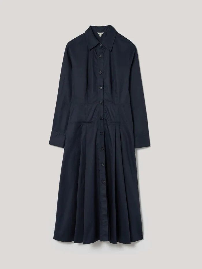 Women Panelled Shirt Dress Navy Jigsaw Dresses and Jumpsuits