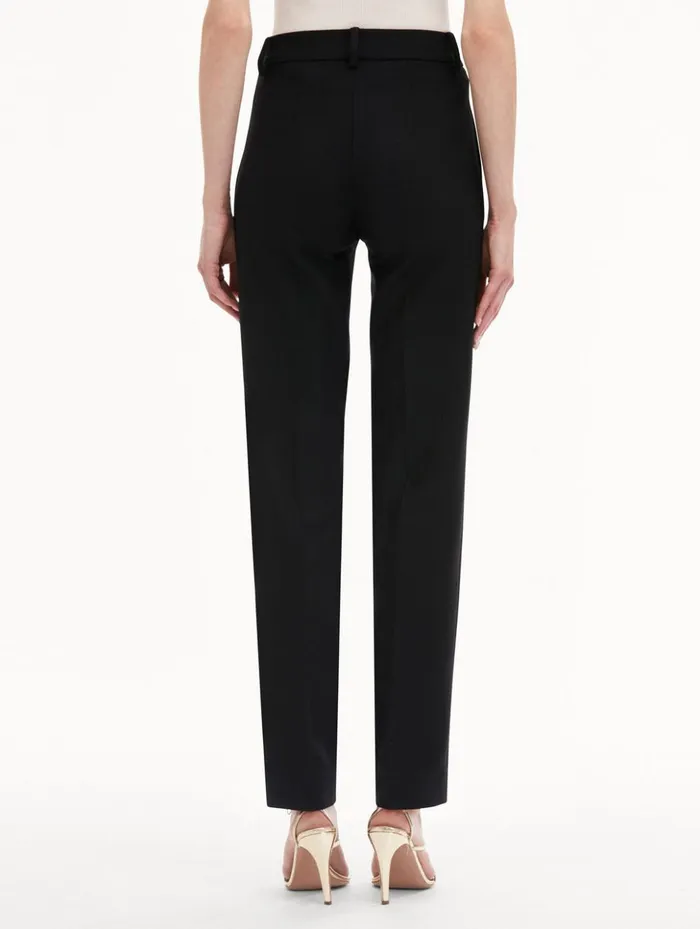 Women Pants and Skirts Oscar De La Renta Watercolor Orchid Pant Black