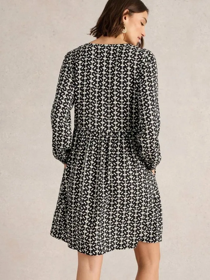 Women Penelope Dress Black Print White Stuff Dresses Women Penelope Dress Black Print White Stuff Dresses