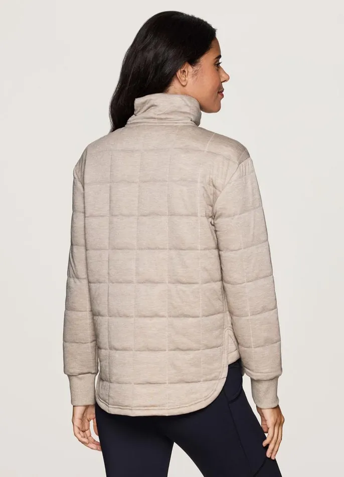 Women Perfect Weekend Quilted Jacket Vanilla Bean RBX Active Jackets