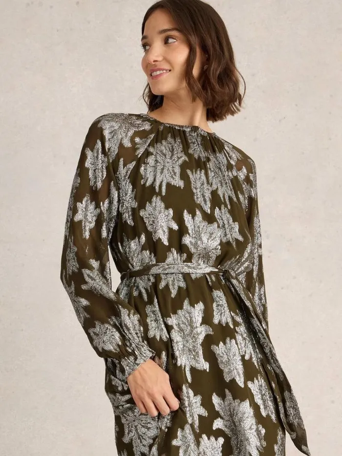 Women Phoebe Jacquard Maxi Dress Green Multi White Stuff Dresses Women Phoebe Jacquard Maxi Dress Green Multi White Stuff Dresses