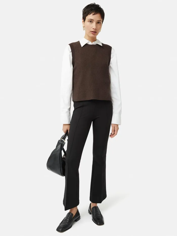 Women Ponte Kickflare Trouser Black Jigsaw Suits and Tailoring