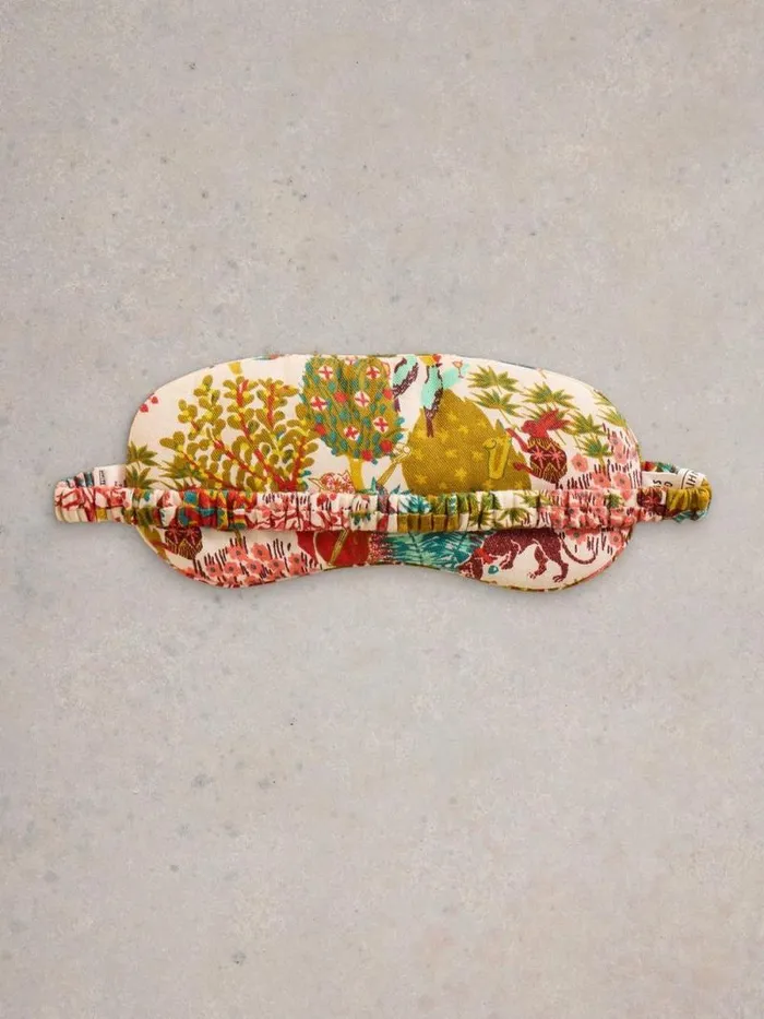 Women Printed Eye Mask Natural Print White Stuff Nightwear