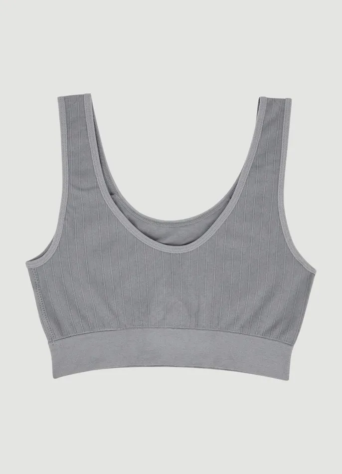 Women Rib Knit Bralette 2Pack Bluegrey RBX Active Sports Bras