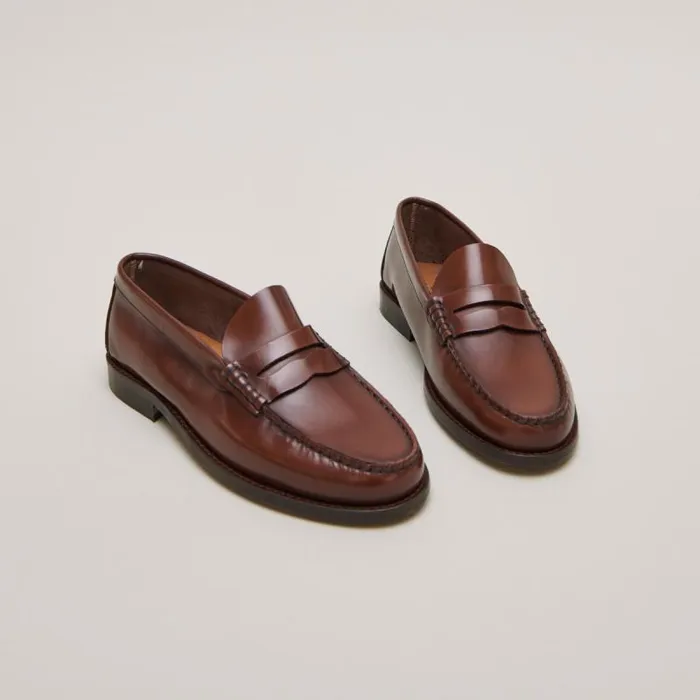 Women Roundtoed Loafers Brown JONAK Loafers