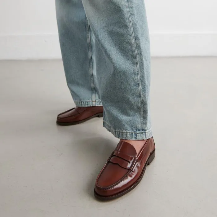 Women Roundtoed Loafers Brown JONAK Loafers