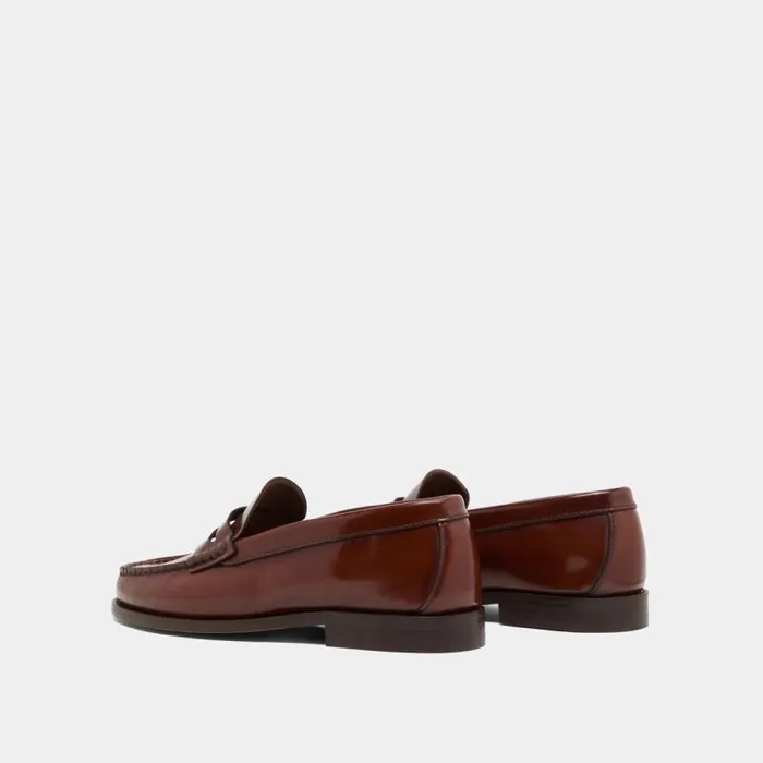 Women Roundtoed Loafers Brown JONAK Loafers