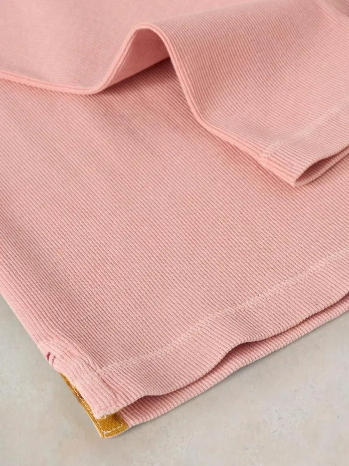 Women SADIE LONG SLEEVE RIB TEE Dusty Pink White Stuff Tops and Tees Women SADIE LONG SLEEVE RIB TEE Dusty Pink White Stuff Tops and Tees
