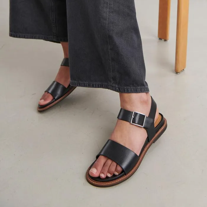 Women Sandals With Straps And Open Toes Black JONAK Sandals