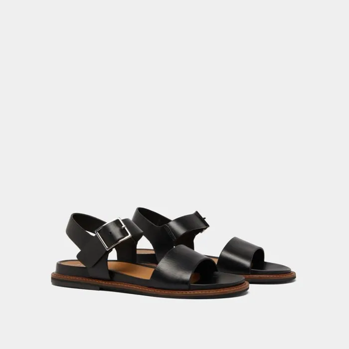 Women Sandals With Straps And Open Toes Black JONAK Sandals
