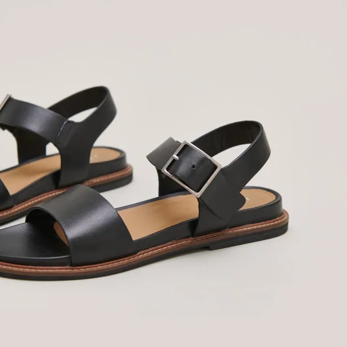 Women Sandals With Straps And Open Toes Black JONAK Sandals