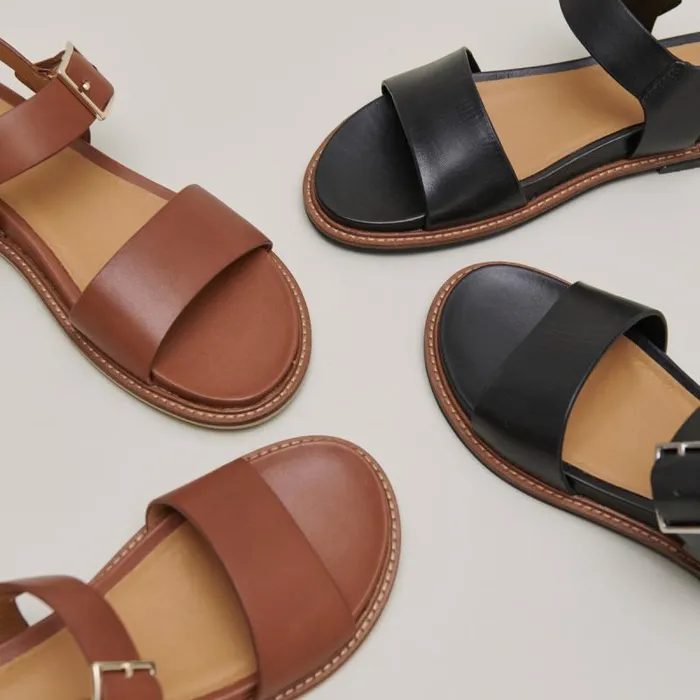 Women Sandals With Straps And Open Toes Black JONAK Sandals