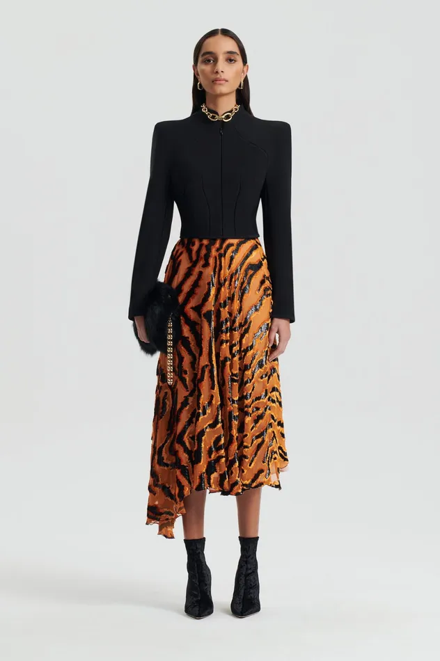 Women Scanlan Theodore FRENCH BURNT OUT SKIRT BURNTORANGE Skirts