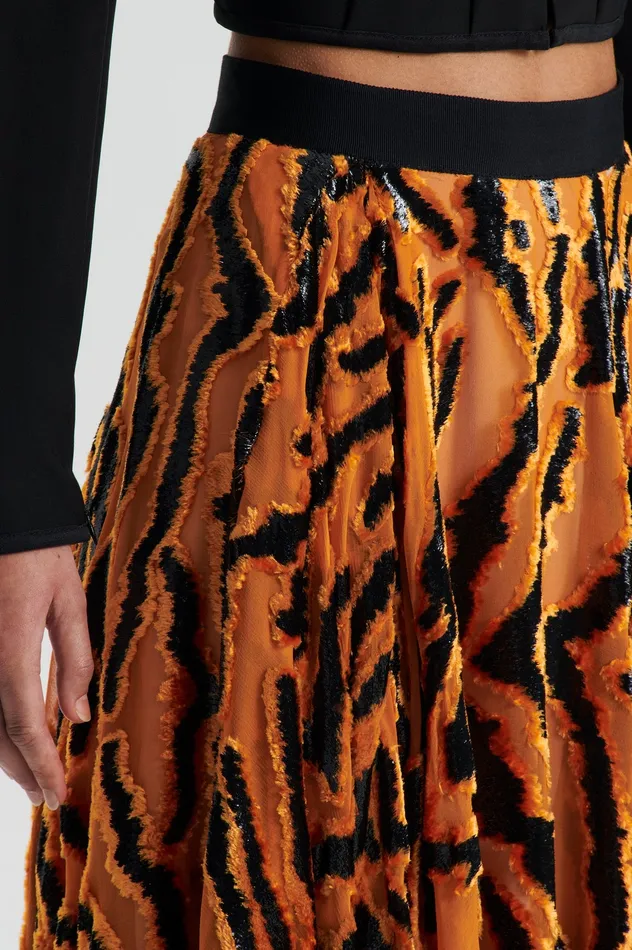 Women Scanlan Theodore FRENCH BURNT OUT SKIRT BURNTORANGE Skirts
