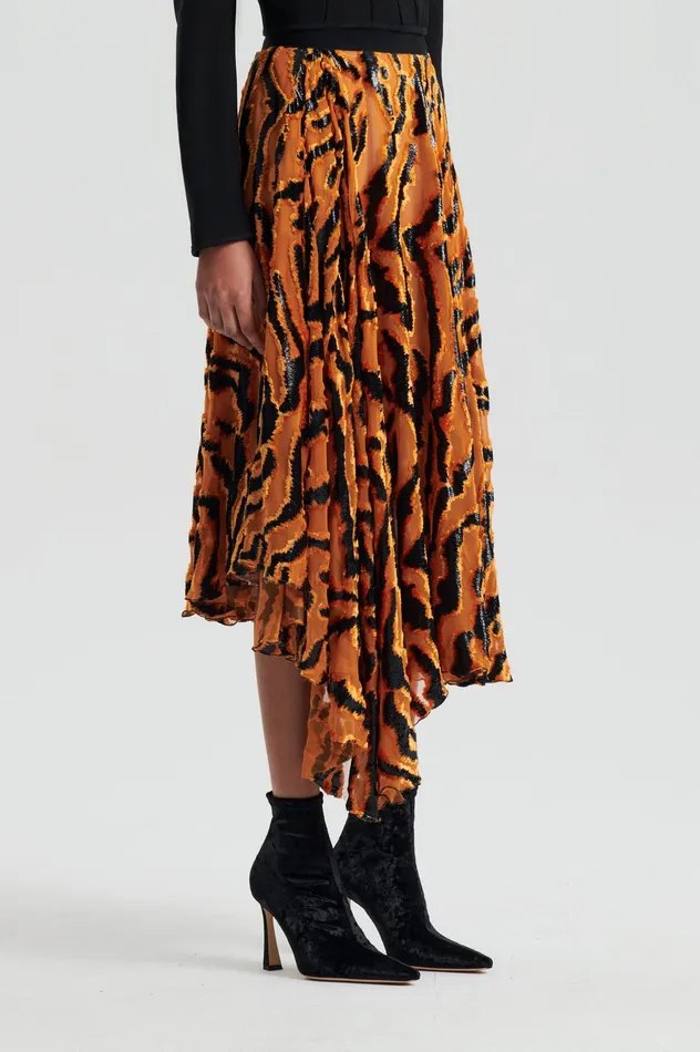 Women Scanlan Theodore FRENCH BURNT OUT SKIRT BURNTORANGE Skirts