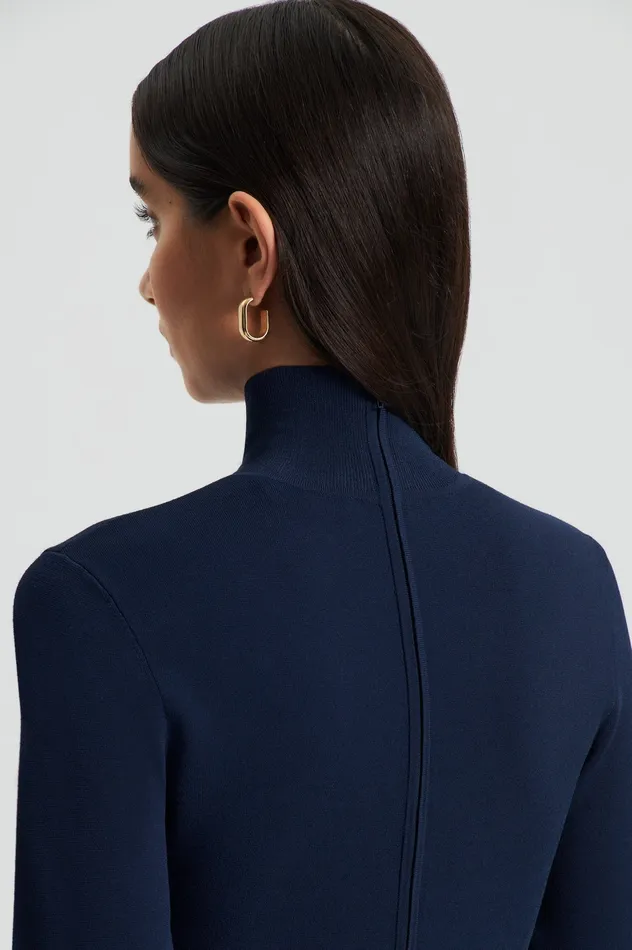 Women Scanlan Theodore MICRO CREPE JUMPSUIT NAVY Knitwear
