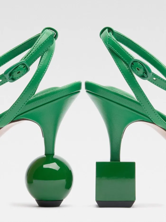 Women Shoes JACQUEMUS The Bisou Sandals Green Women Shoes JACQUEMUS The Bisou Sandals Green