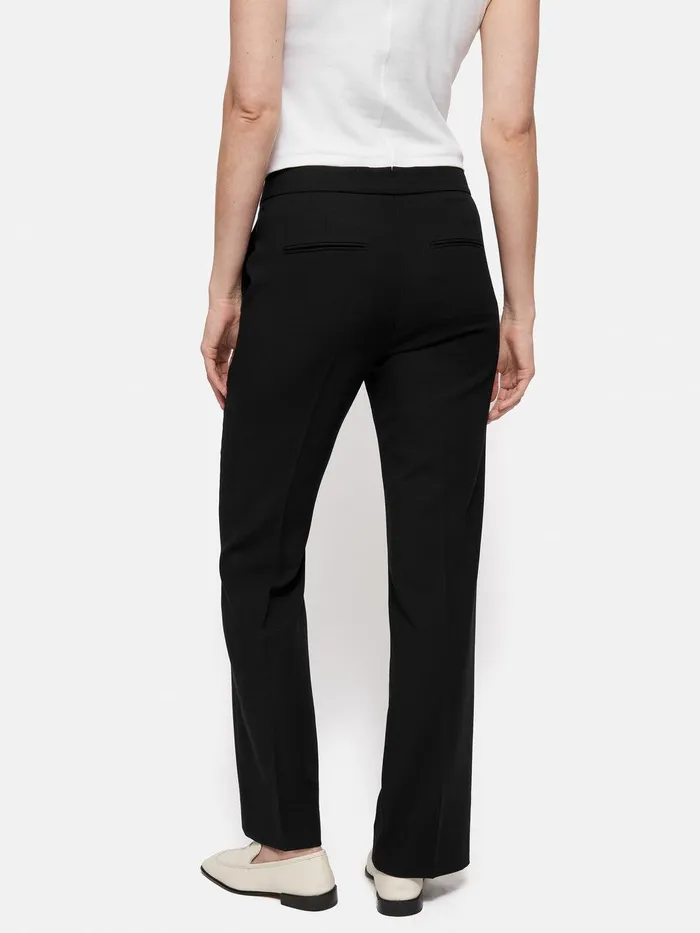 Women Short Fluid Twill Mason Trousers Black Jigsaw Trousers