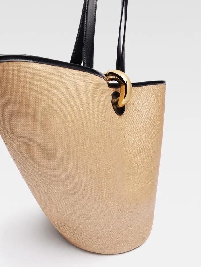 Women Shoulder Bags JACQUEMUS The Bambola Ivoryblack Women Shoulder Bags JACQUEMUS The Bambola Ivoryblack