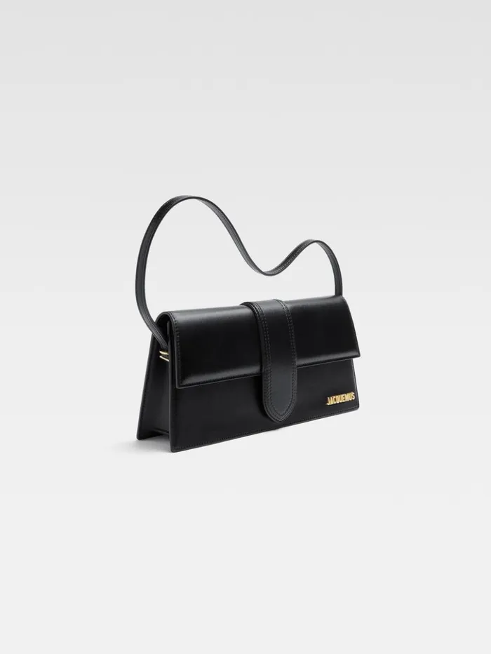 Women Shoulder Bags JACQUEMUS The Long Bambino Black Women Shoulder Bags JACQUEMUS The Long Bambino Black