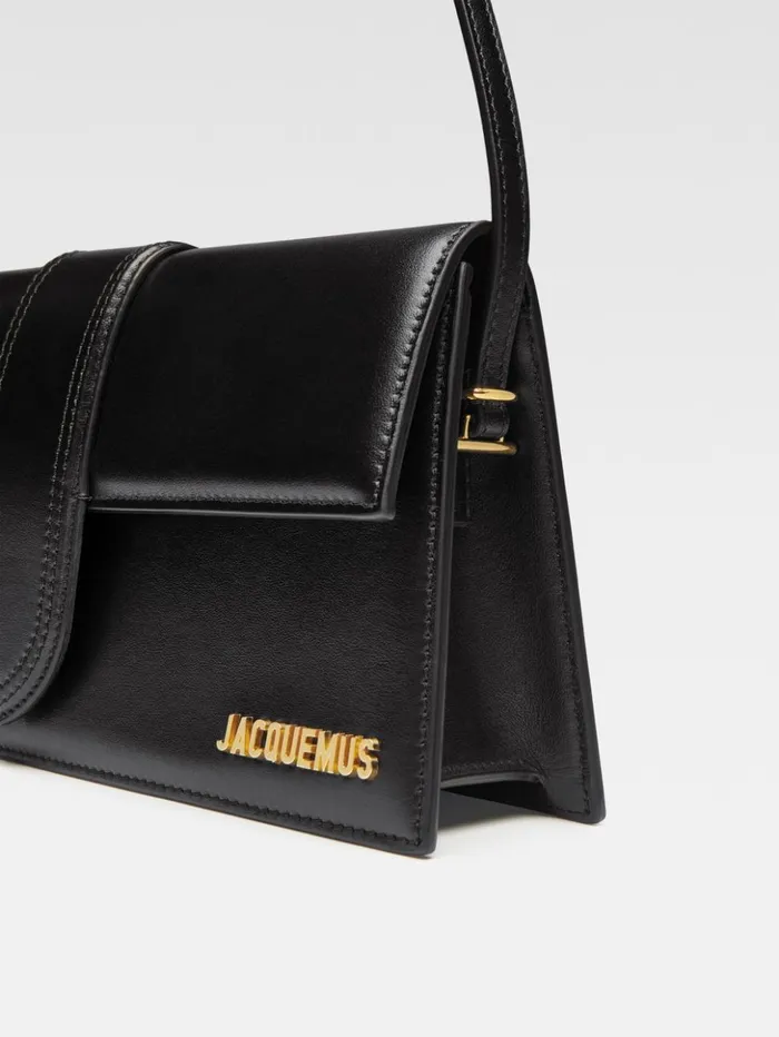 Women Shoulder Bags JACQUEMUS The Long Bambino Black Women Shoulder Bags JACQUEMUS The Long Bambino Black