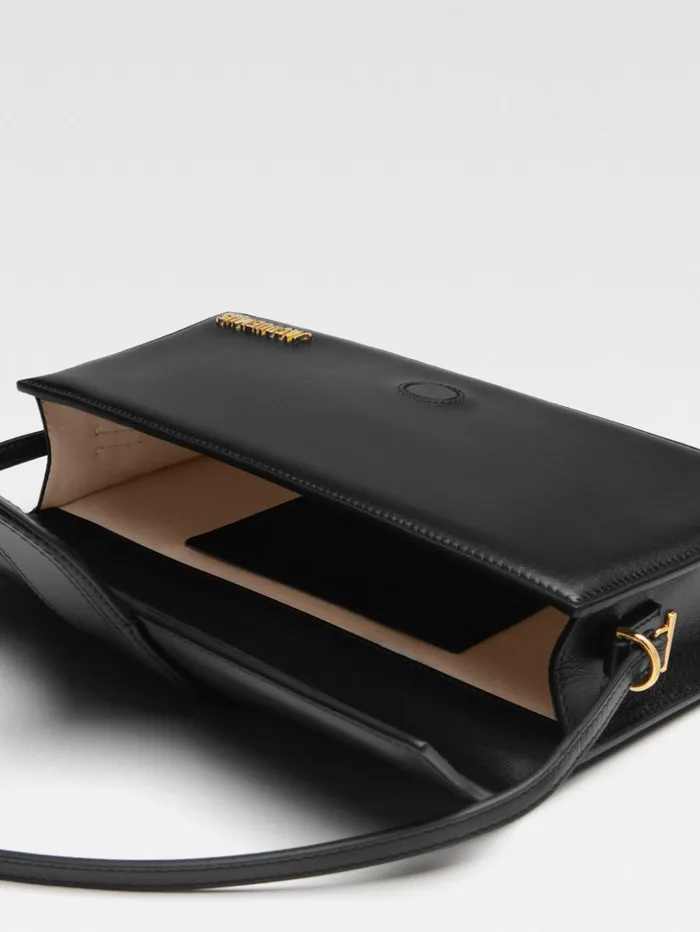 Women Shoulder Bags JACQUEMUS The Long Bambino Black Women Shoulder Bags JACQUEMUS The Long Bambino Black