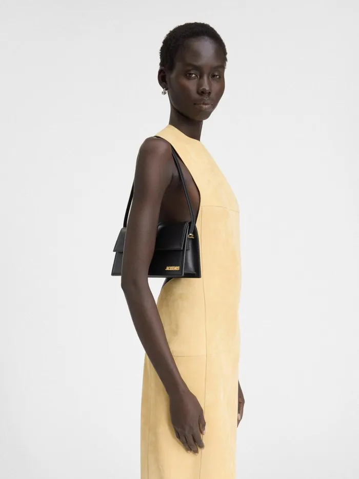Women Shoulder Bags JACQUEMUS The Long Bambino Black Women Shoulder Bags JACQUEMUS The Long Bambino Black
