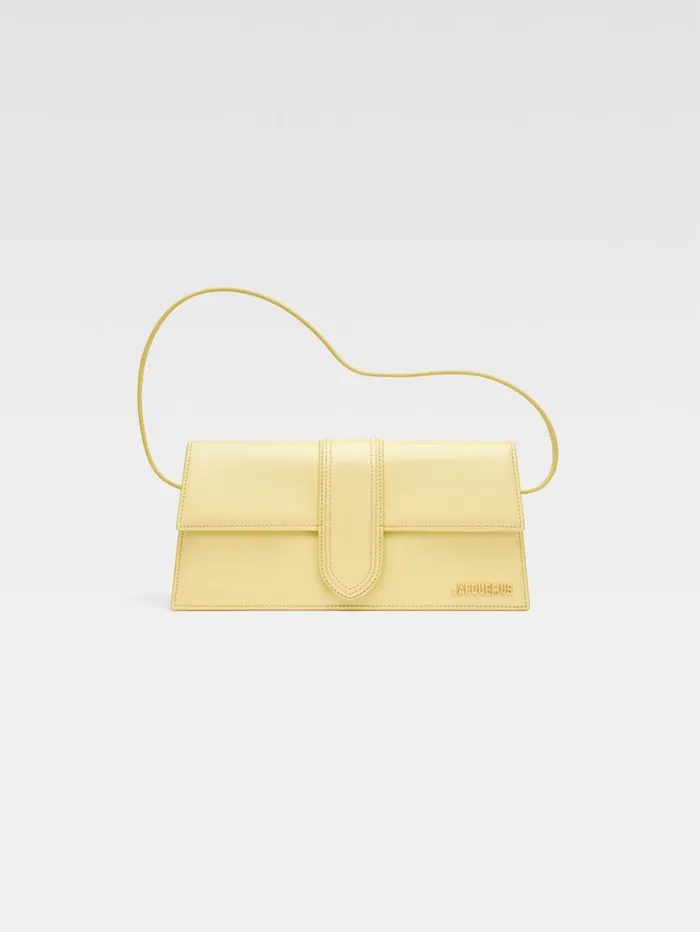 Women Shoulder Bags JACQUEMUS The Long Bambino Pale Yellow