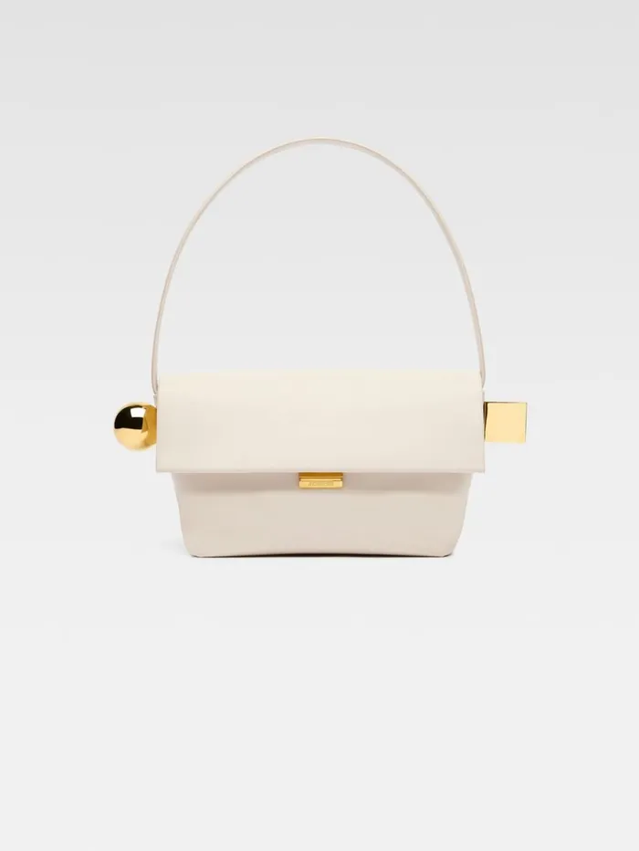 Women Shoulder Bags JACQUEMUS The Rond Carr Light Ivory