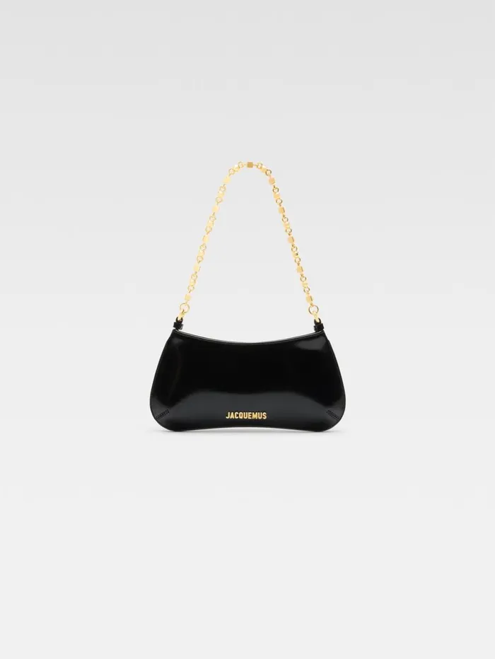 Women Shoulder Bags JACQUEMUS The Small Bisou Chaine Black
