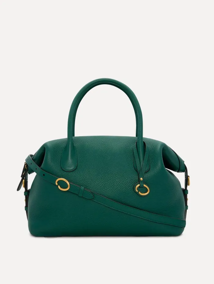 Women Signature Handbags Oscar De La Renta The Dahlia Bottle Green